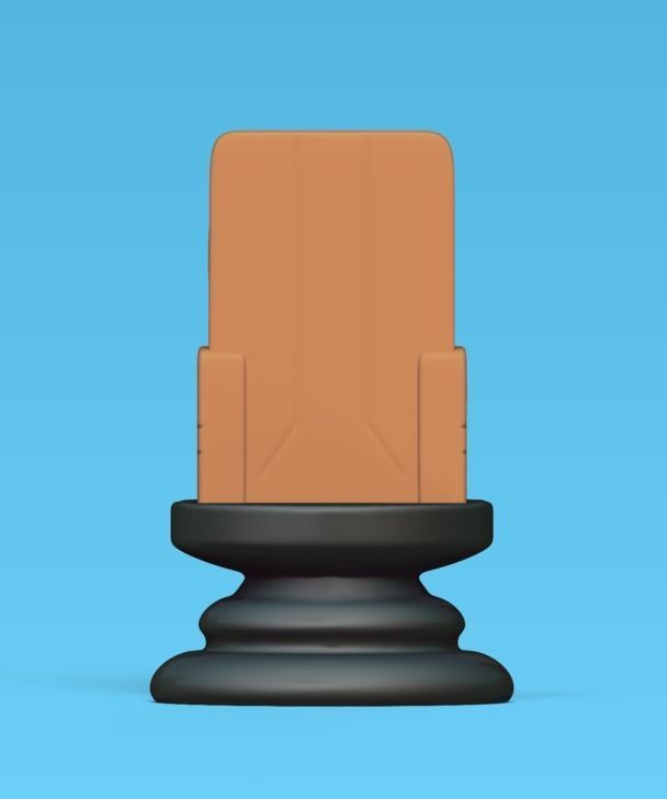 Little Prince Chess - Rook - Lonely King 3D print model_3