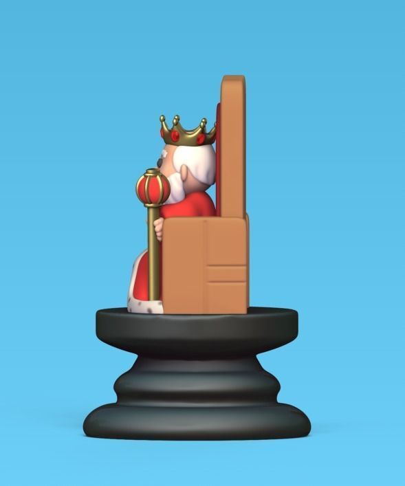 Little Prince Chess - Rook - Lonely King 3D print model_2
