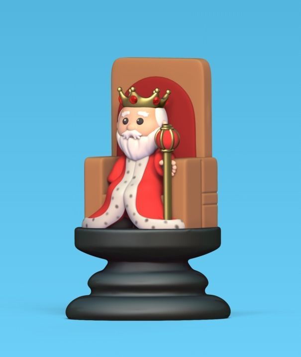 Little Prince Chess - Rook - Lonely King 3D print model_1