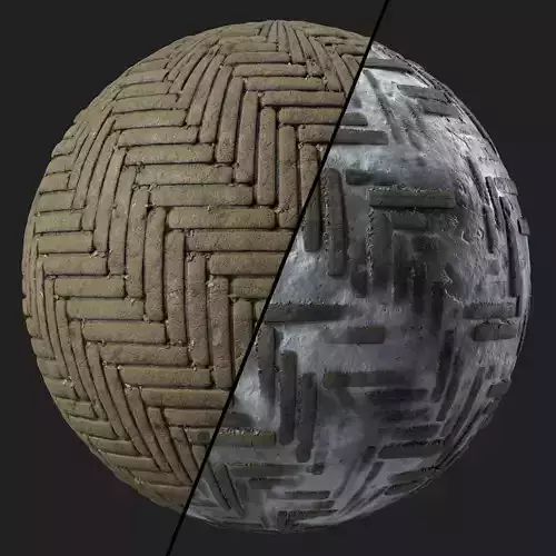 Pavement Materials 32- By Snow and Mud Sbsar Pbr 4k Seamless