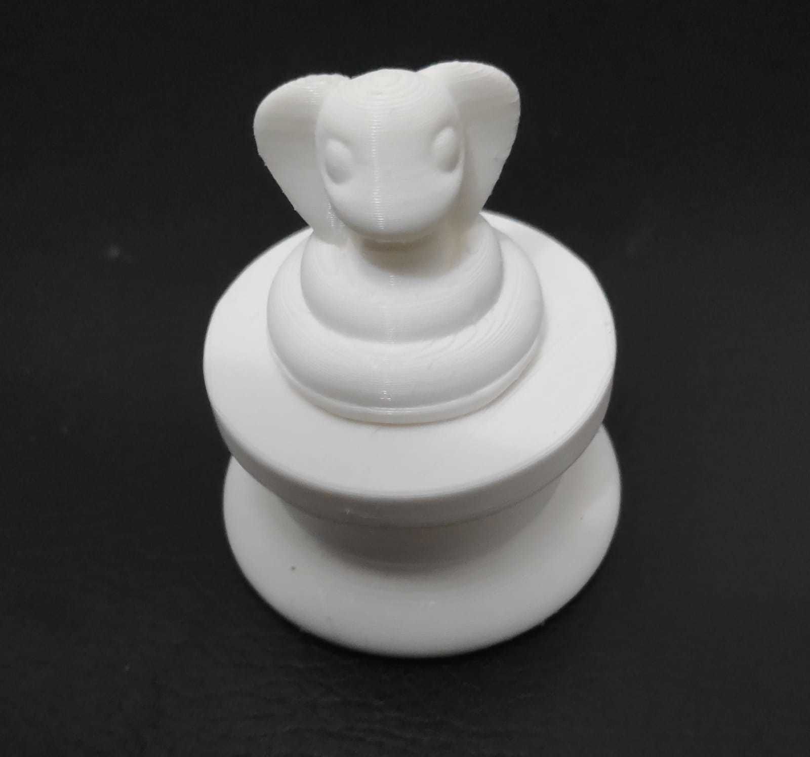 Little Prince Chess - Pawn - Snake 3D print model_12