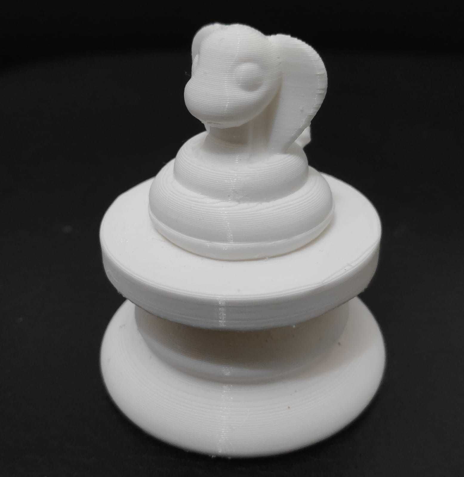 Little Prince Chess - Pawn - Snake 3D print model_6