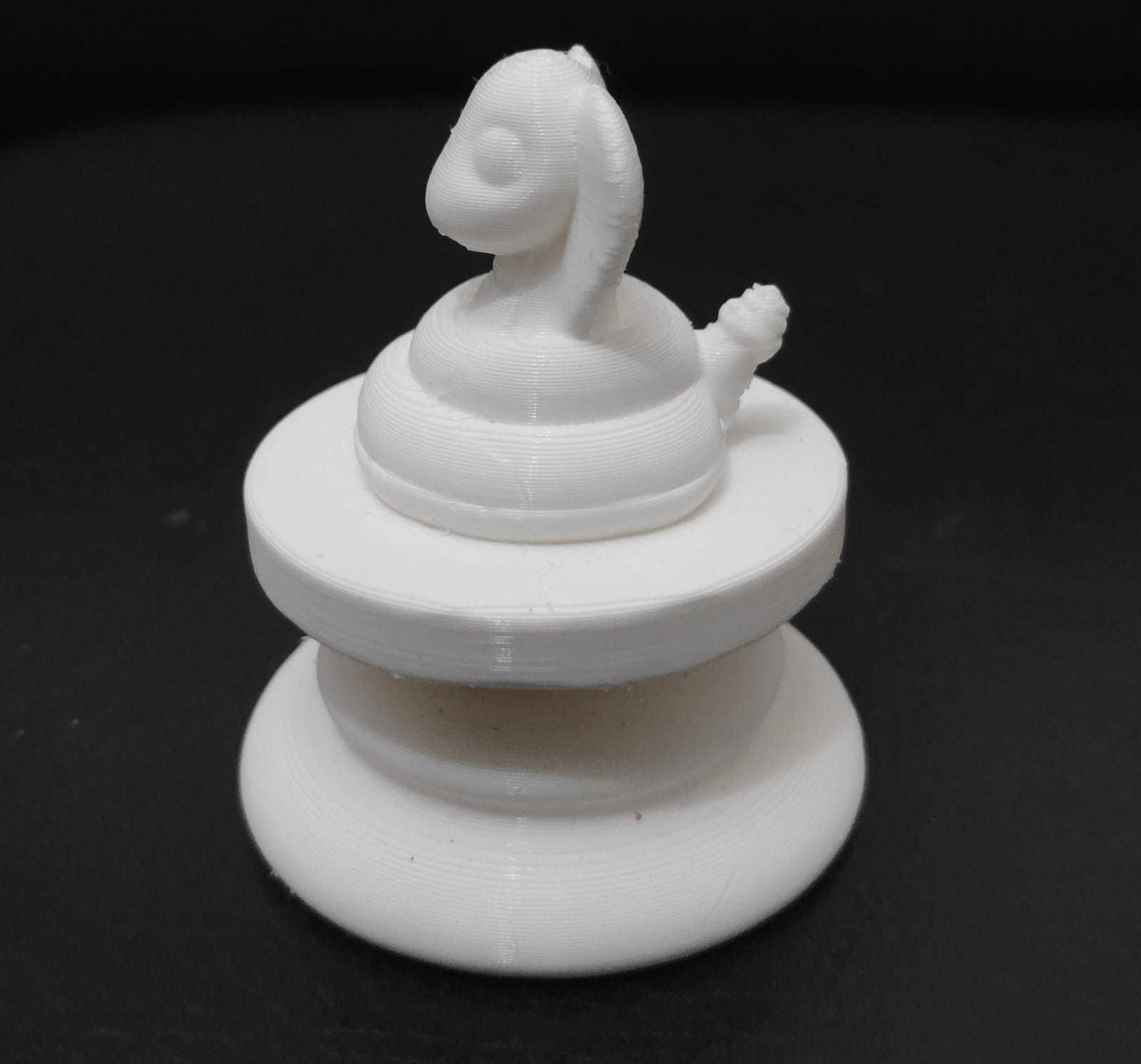 Little Prince Chess - Pawn - Snake 3D print model_5