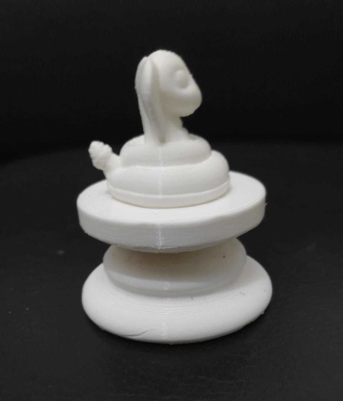 Little Prince Chess - Pawn - Snake 3D print model_9