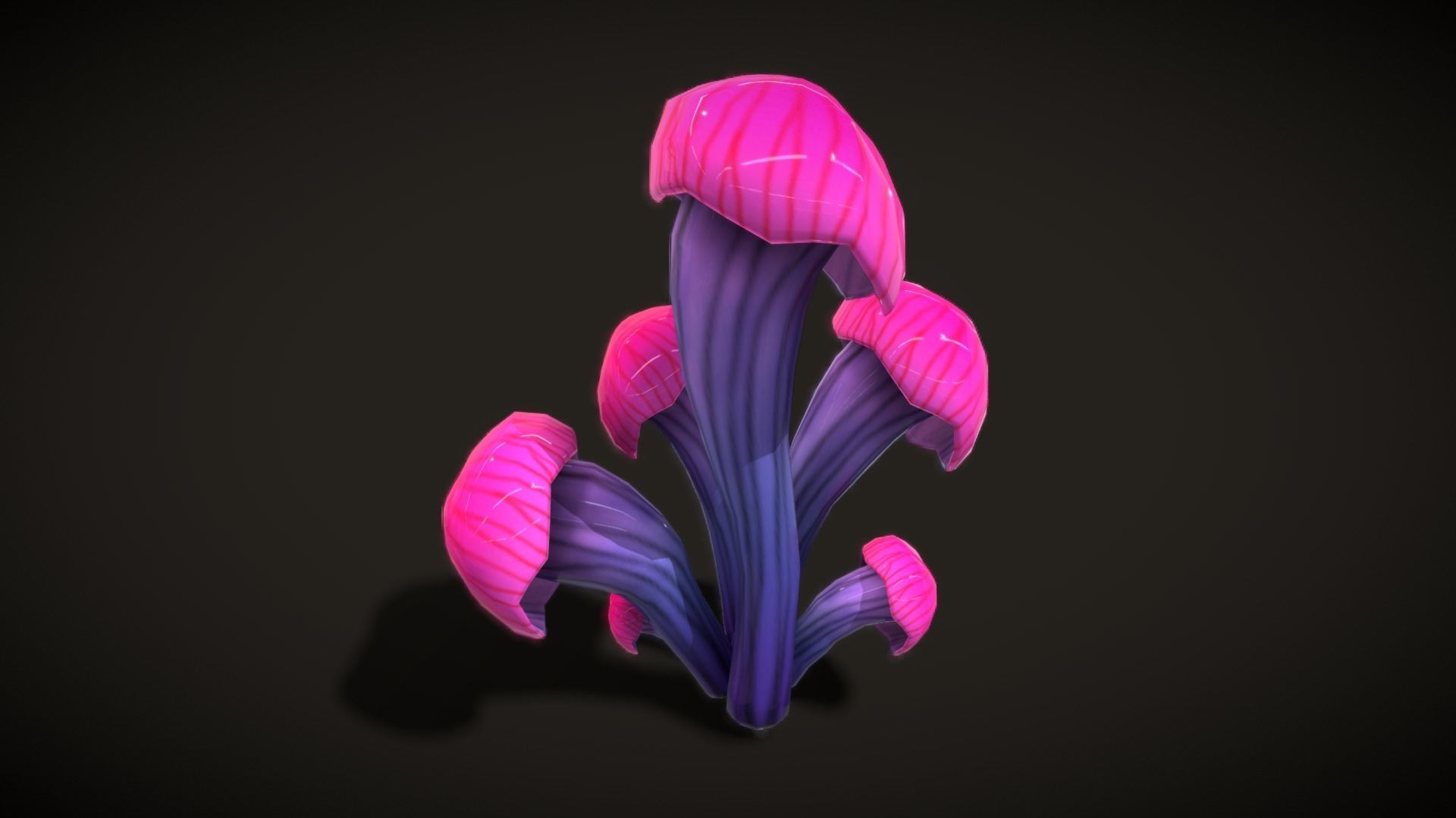 Cartoon Seaweed5 Low-poly 3D model_6