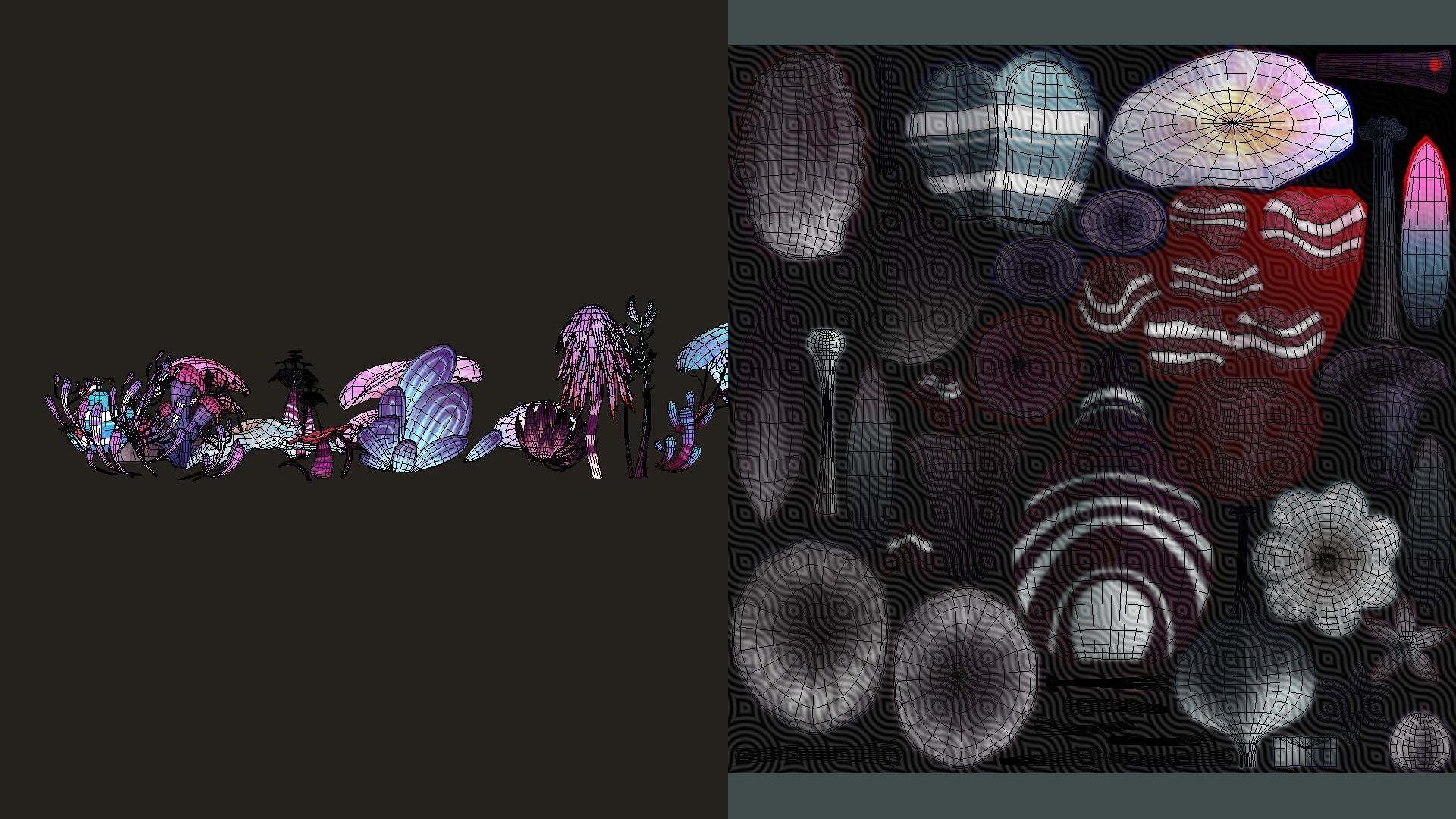 Cartoon Seaweed5 Low-poly 3D model_21