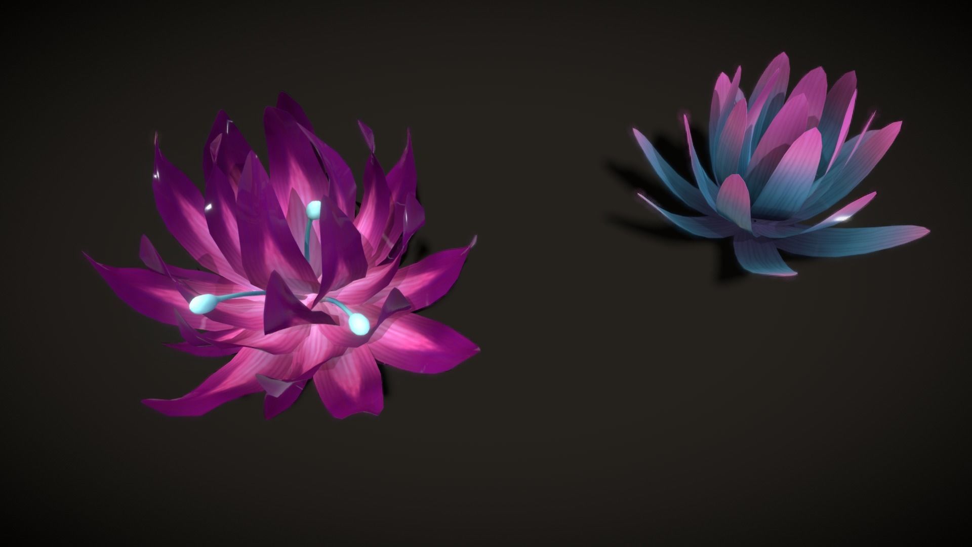 Cartoon Seaweed5 Low-poly 3D model_2