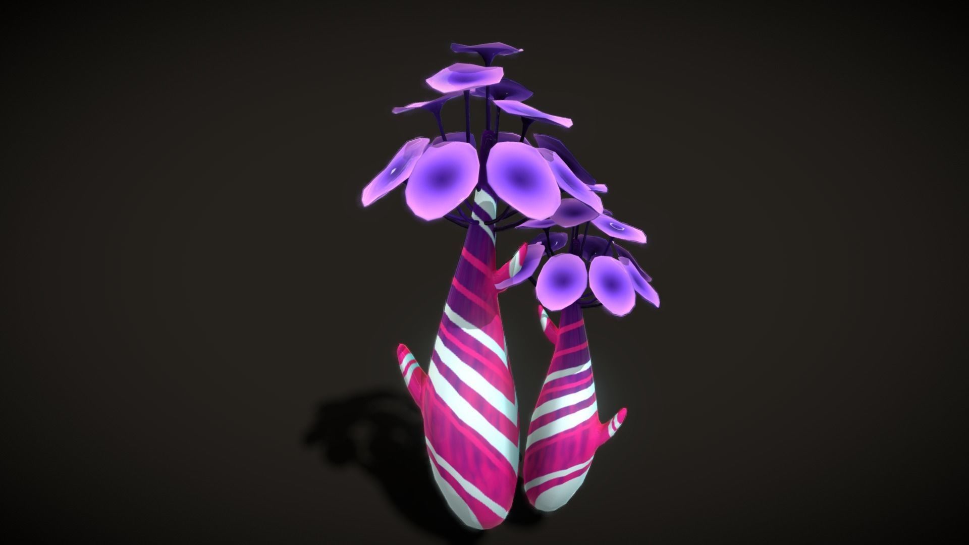 Cartoon Seaweed5 Low-poly 3D model_7