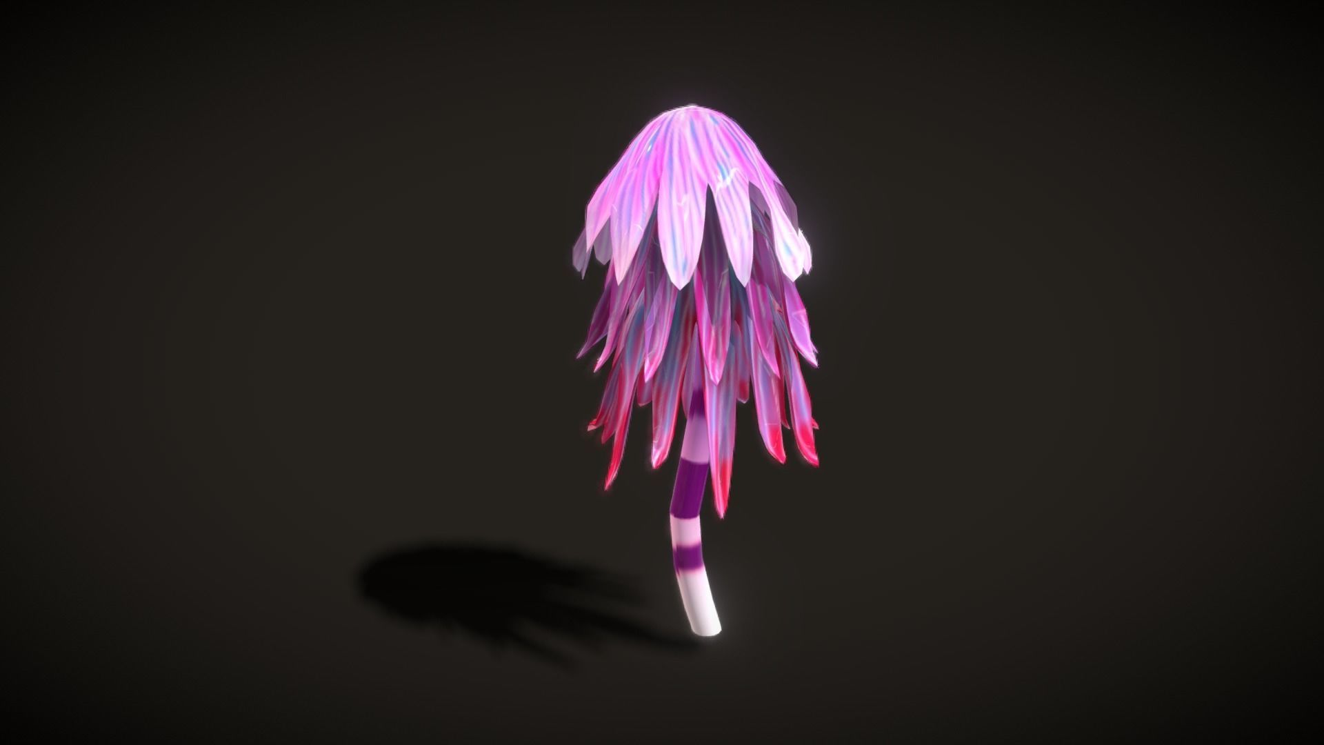 Cartoon Seaweed5 Low-poly 3D model_15