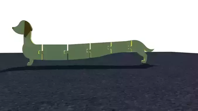 perro salchicha articulado