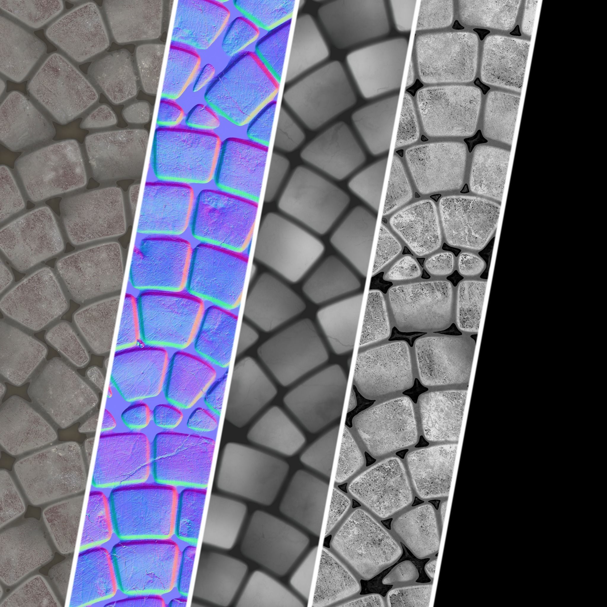 Pavement Materials 35- By Sbsar Pbr 4k Seamless Texture_5