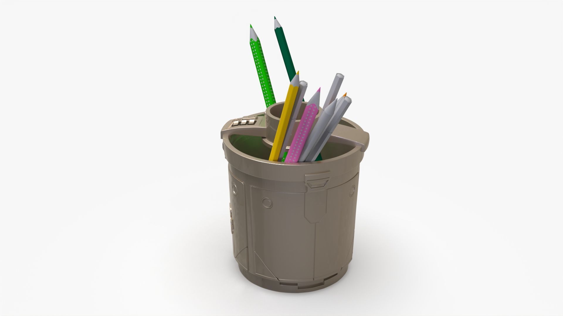 Star Wars MANDALORIAN IMPERIAL SAFE PENCIL HOLDER 3D print model_14