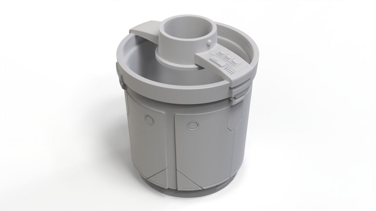 Star Wars MANDALORIAN IMPERIAL SAFE PENCIL HOLDER 3D print model_4