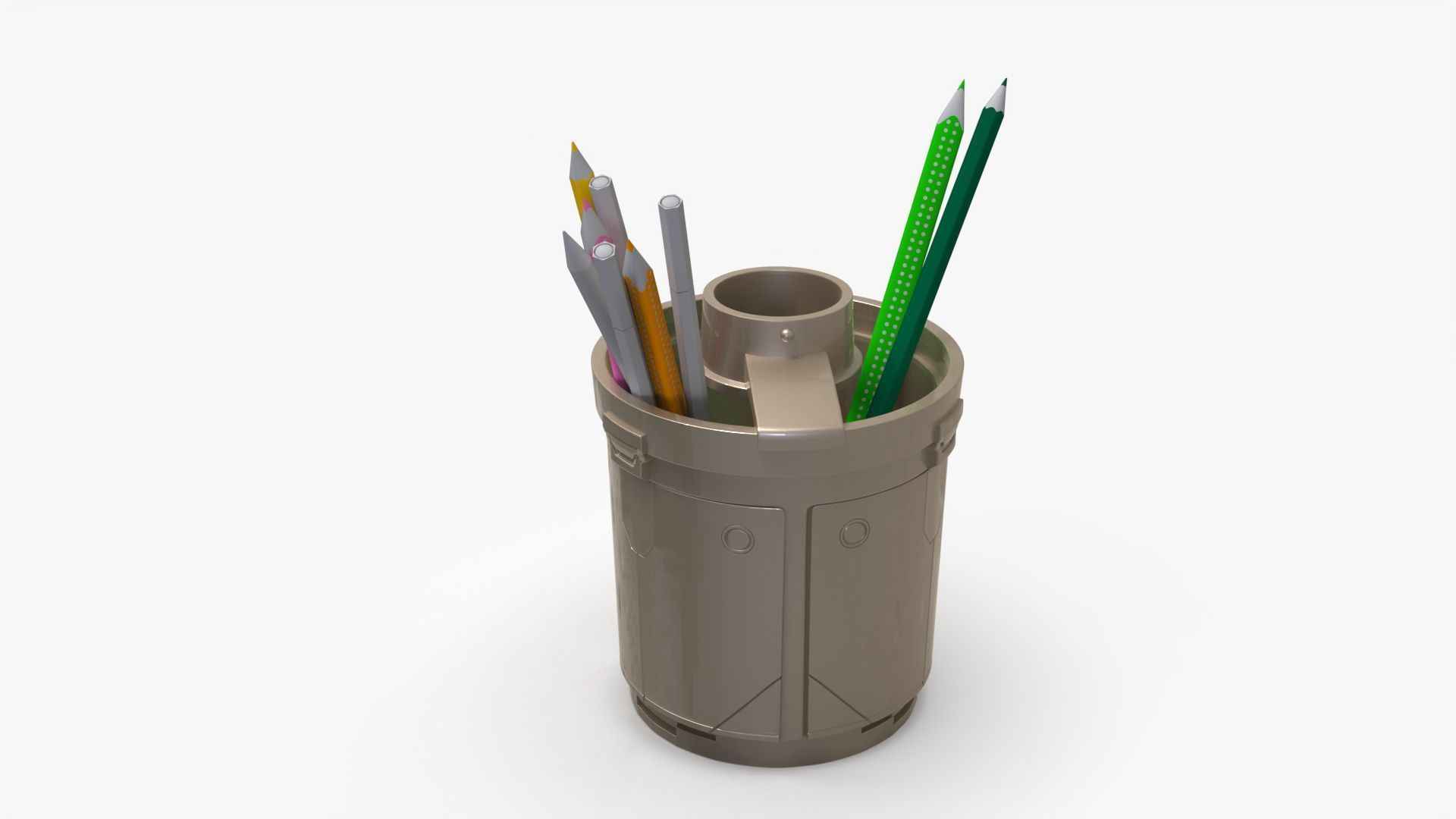Star Wars MANDALORIAN IMPERIAL SAFE PENCIL HOLDER 3D print model_12