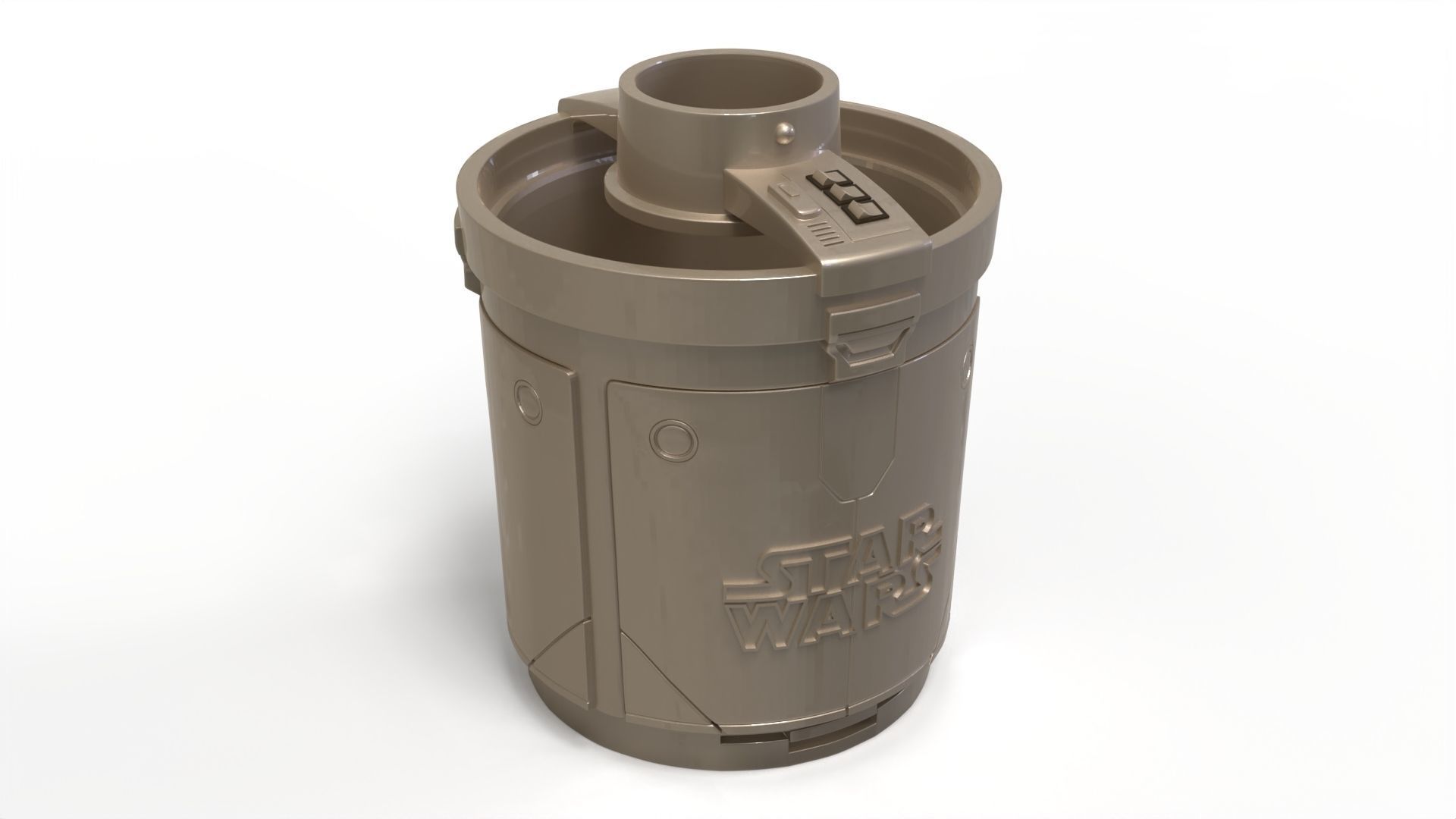 Star Wars MANDALORIAN IMPERIAL SAFE PENCIL HOLDER 3D print model_8