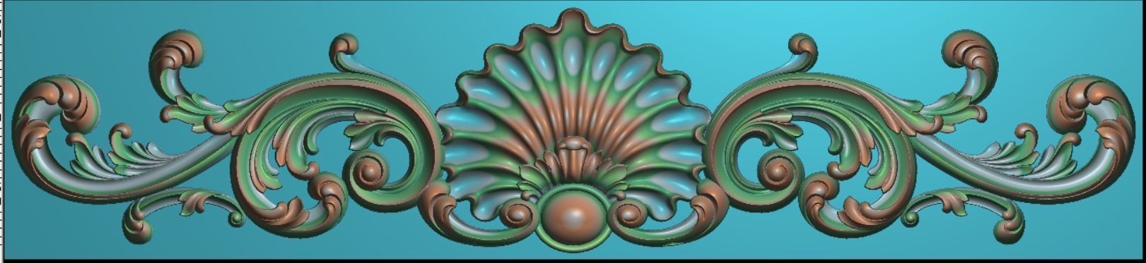 3d neoclassical door 3D print model_8