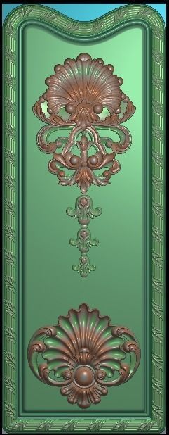 3d neoclassical door 3D print model_3