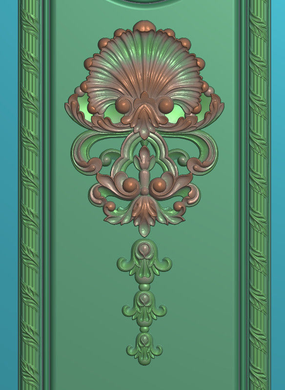 3d neoclassical door 3D print model_7