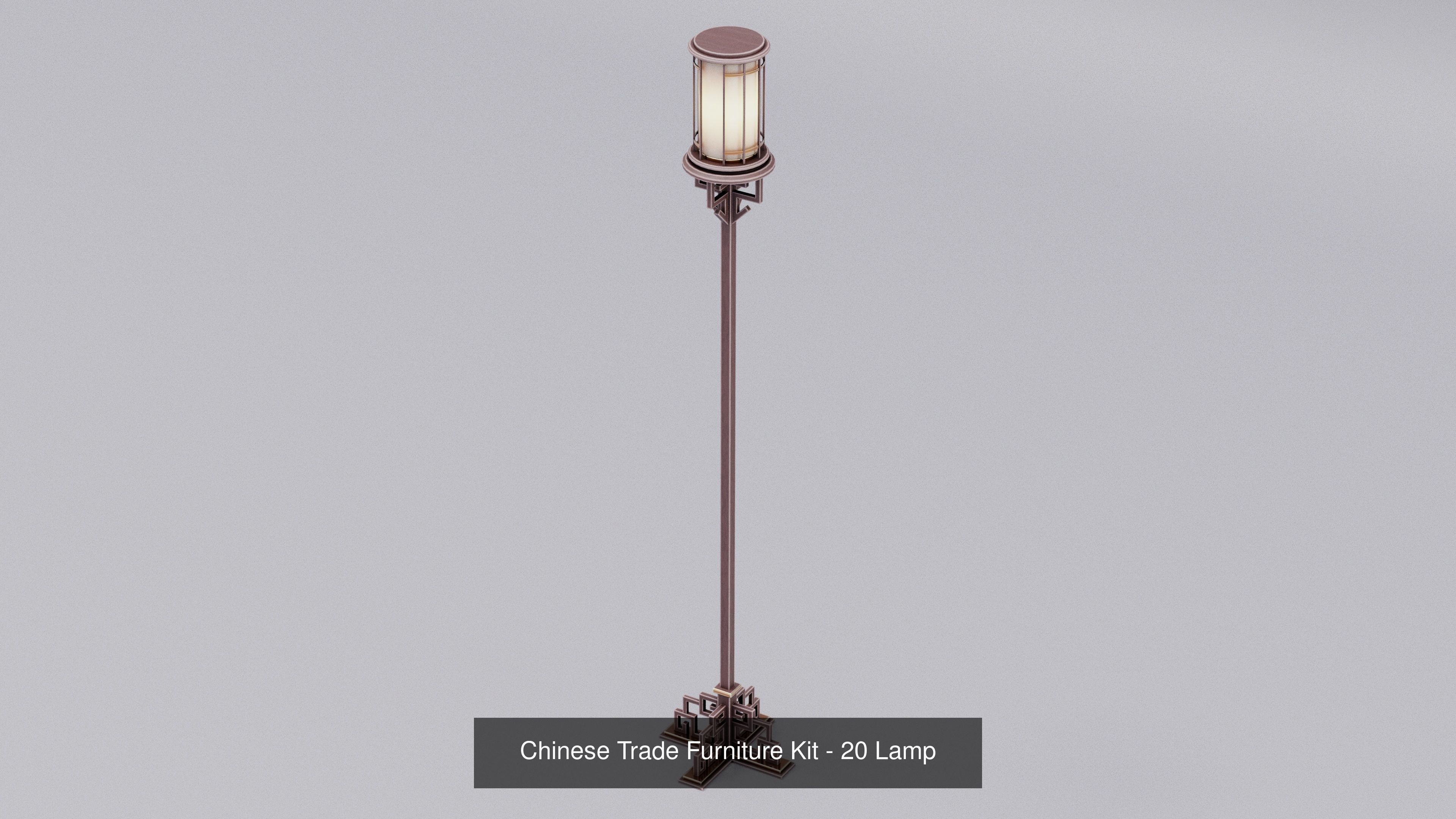 Ch 00 Chinese Office Furniture Kit 3D Model Collection_40