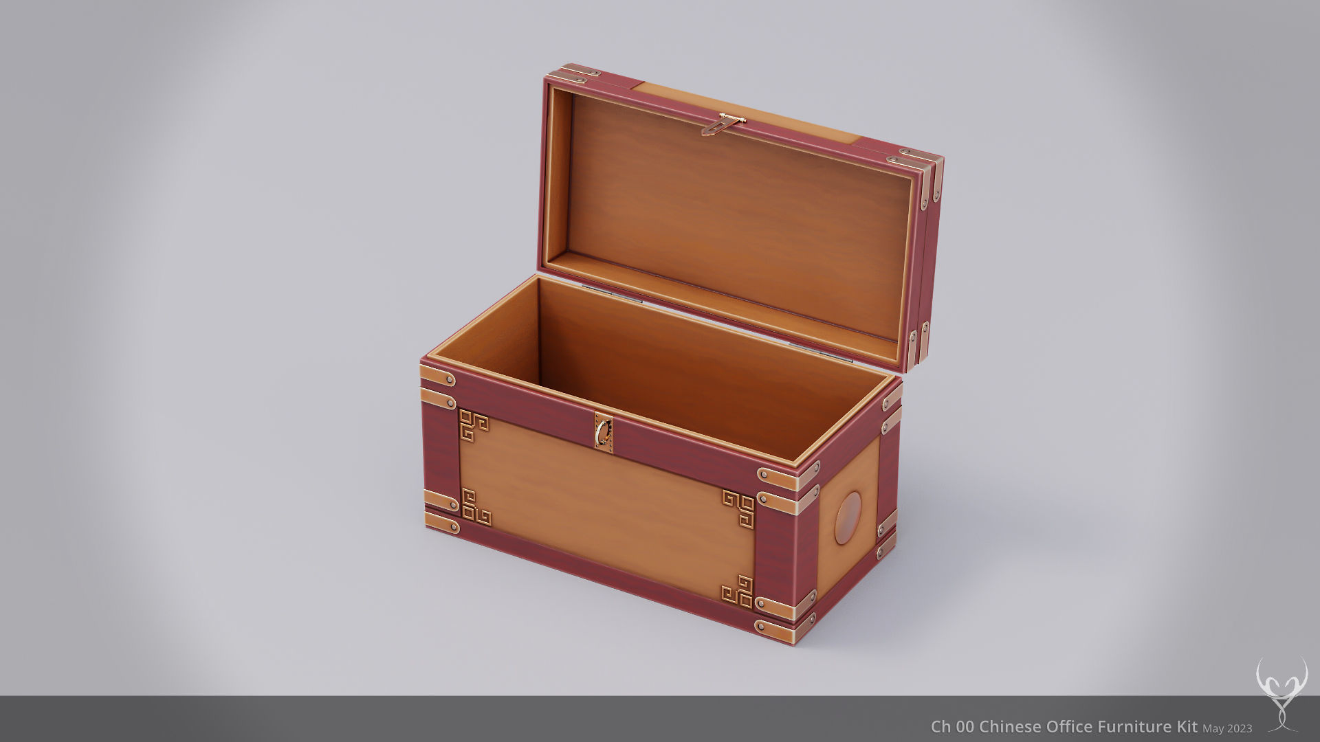 Ch 00 Chinese Office Furniture Kit 3D Model Collection_25