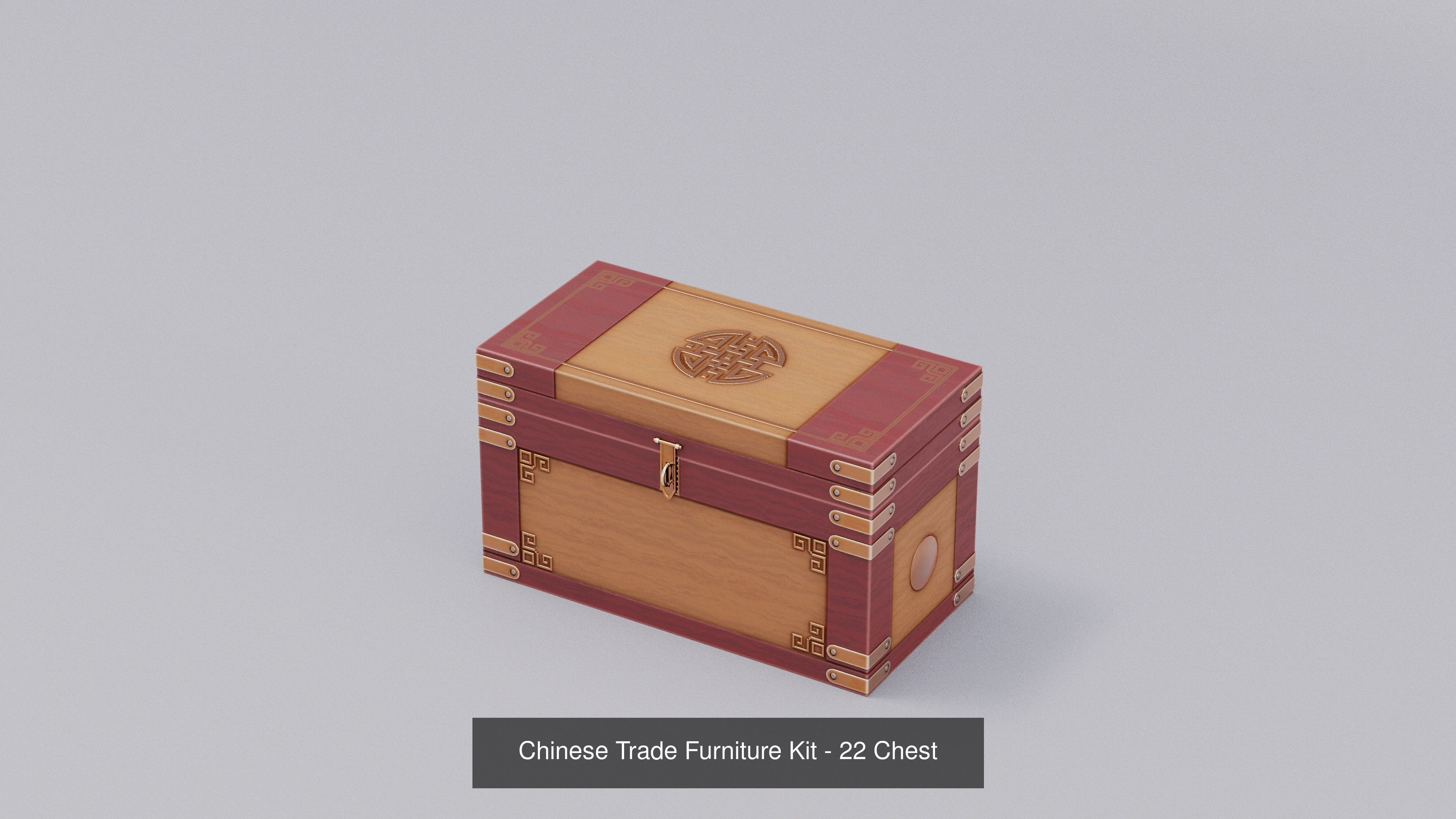 Ch 00 Chinese Office Furniture Kit 3D Model Collection_42