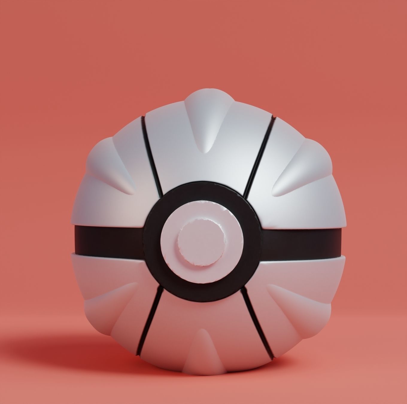 Pokemon Bagon Shelgon Salamence Pokeball 3D print model_6