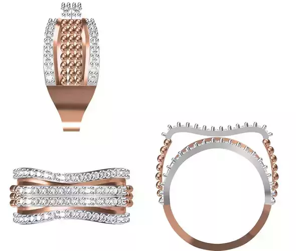 Women Engagement Wedding Ring STL JCD Details