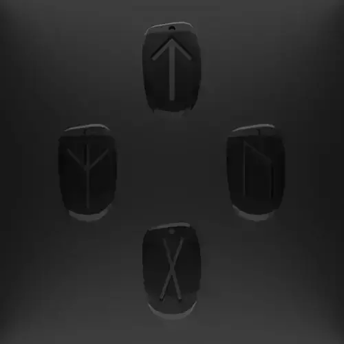 Viking Runes Pendant 3D print model