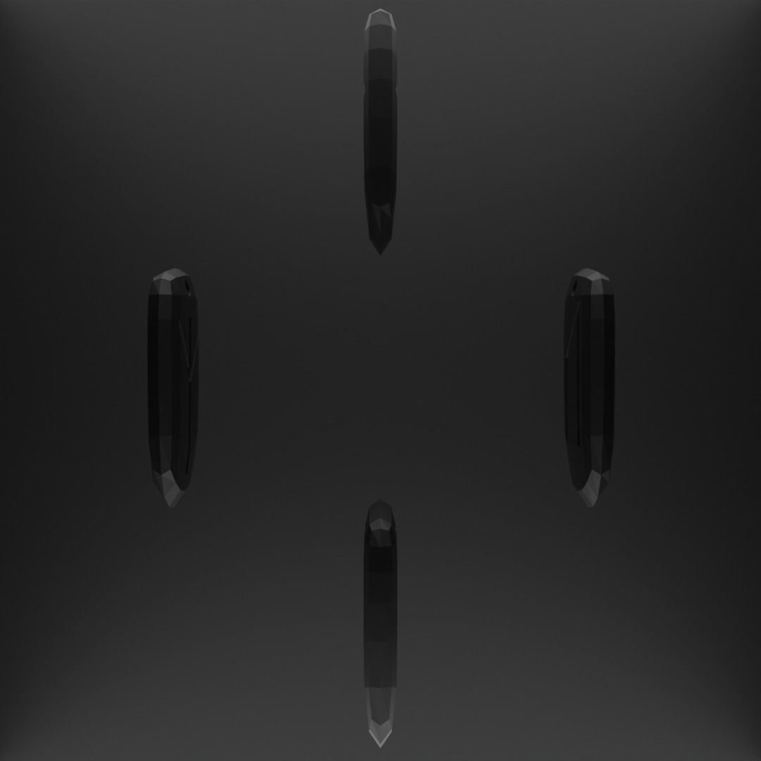 Viking Runes Pendant 3D print model_2