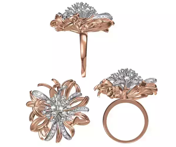 Women Engagement Wedding Ring STL JCD Details