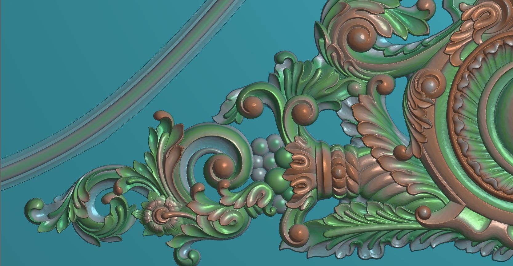 neoclassical 3d archway 3D print model_5