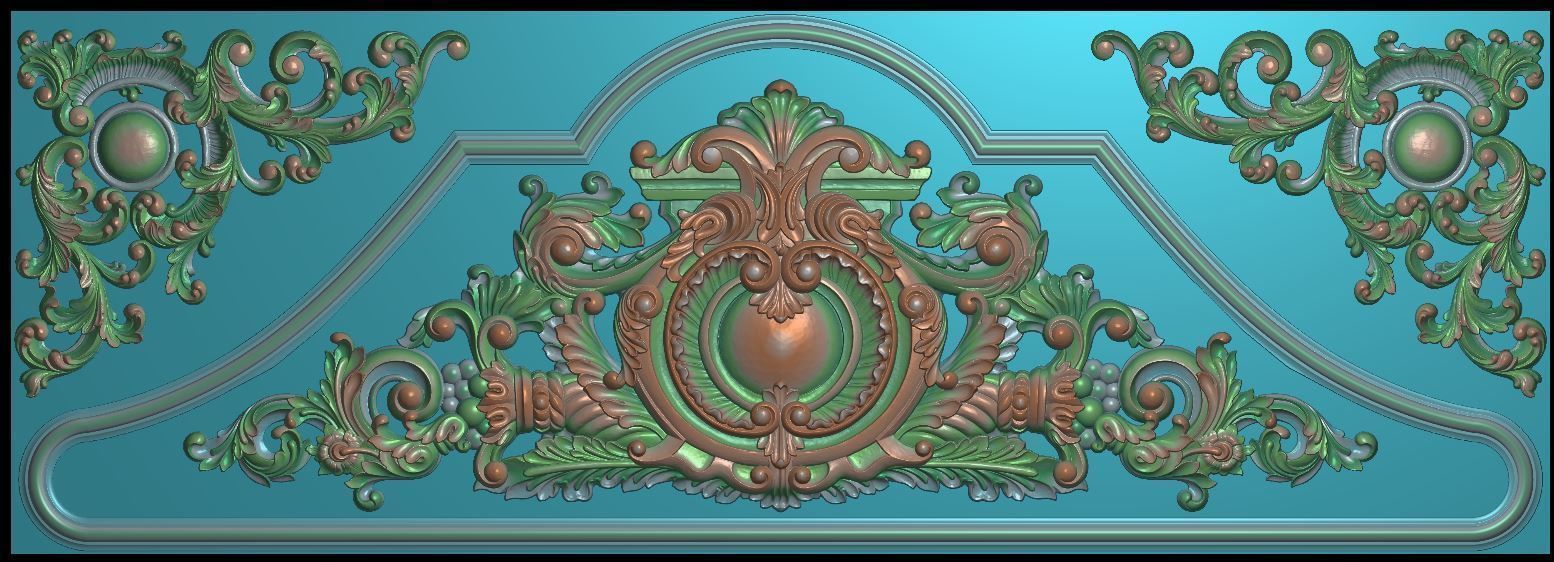 neoclassical 3d archway 3D print model_8