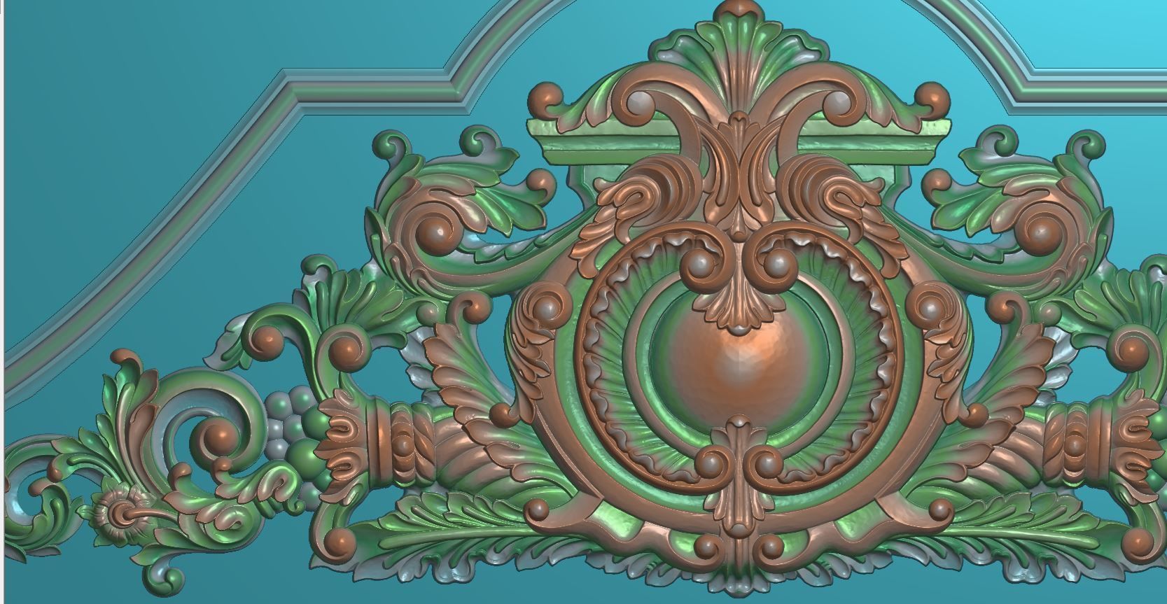 neoclassical 3d archway 3D print model_6