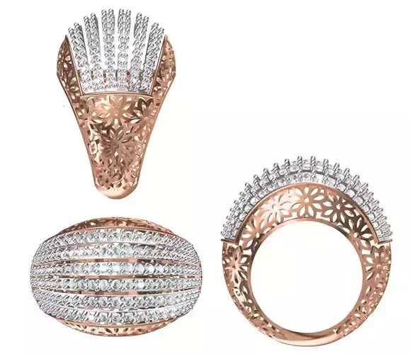 Women Engagement Wedding Ring STL JCD Details