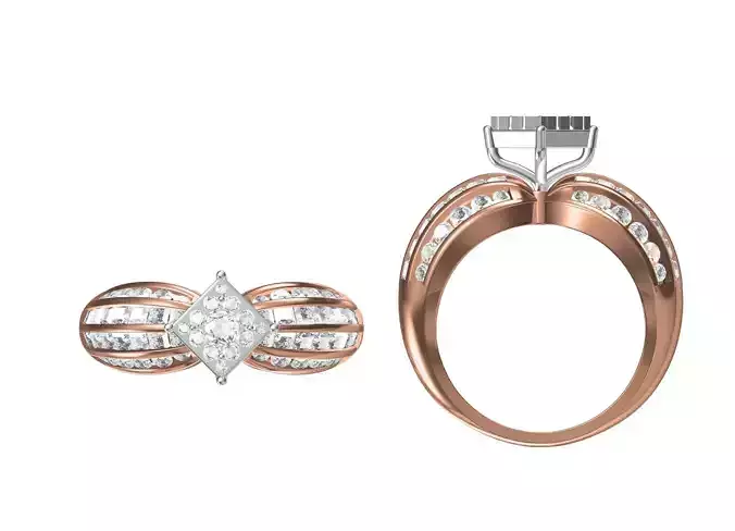 Women Engagement Wedding Ring STL JCD Details