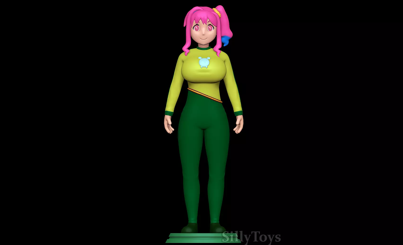 Kaede Hozuki in Yolkian outfit 3D print model