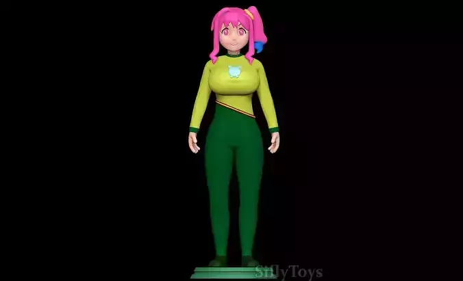 Kaede Hozuki in Yolkian outfit 3D print model