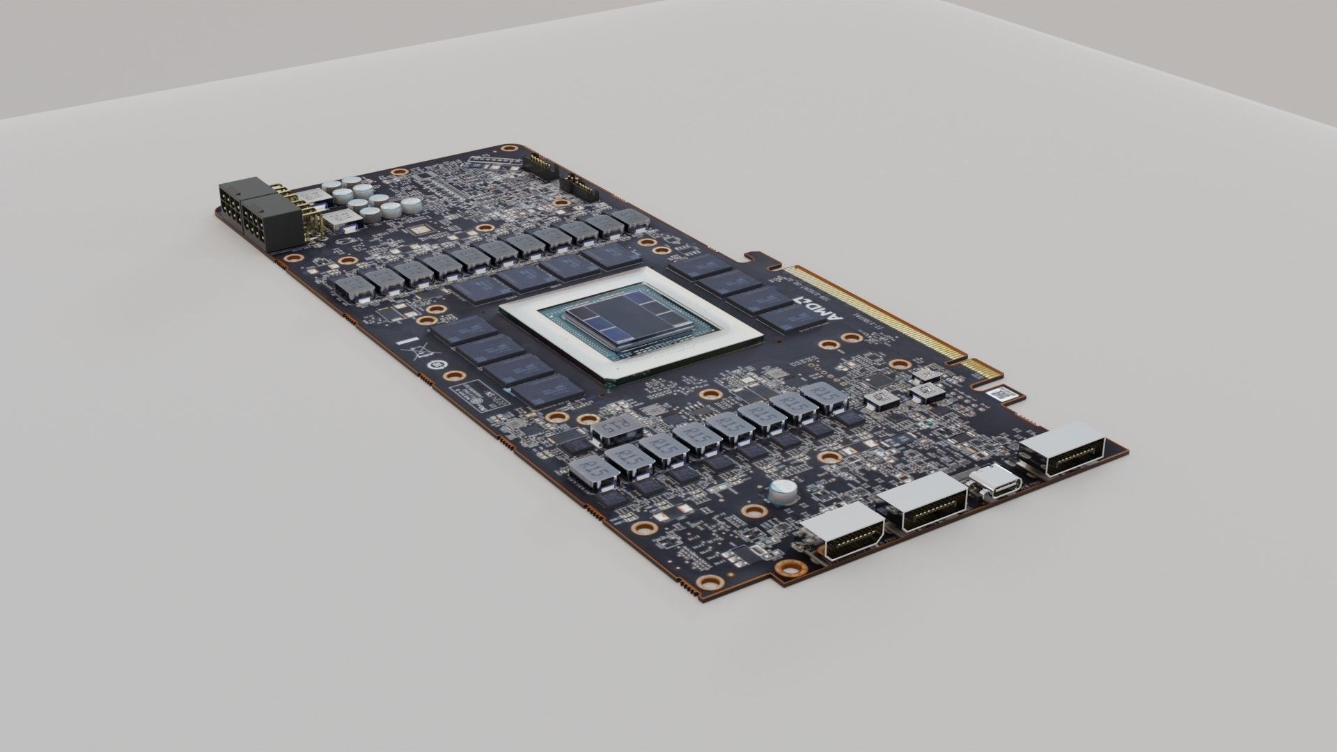 AMD Radeon RX 7900 XTX 3D model_1