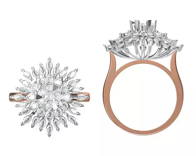 Women Engagement Wedding Ring STL JCD Details