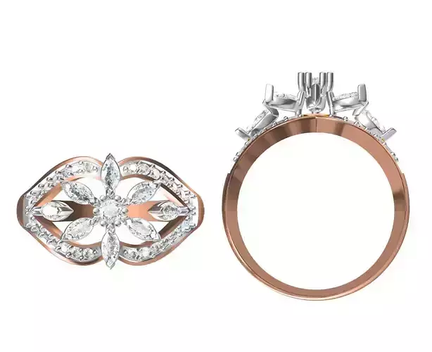 Women Engagement Wedding Ring STL JCD Details