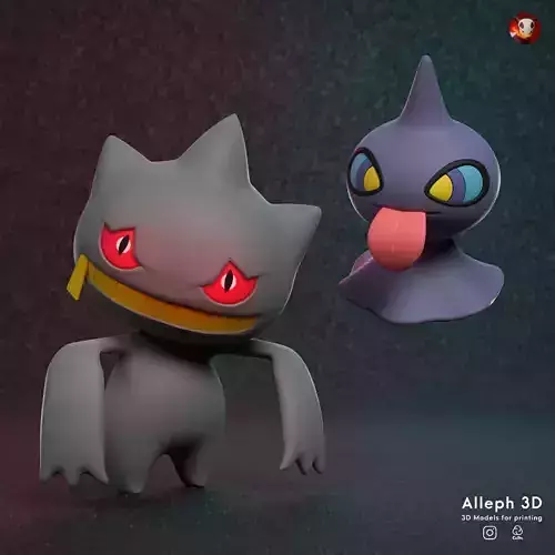Pokemon shuppet pack 3D print model