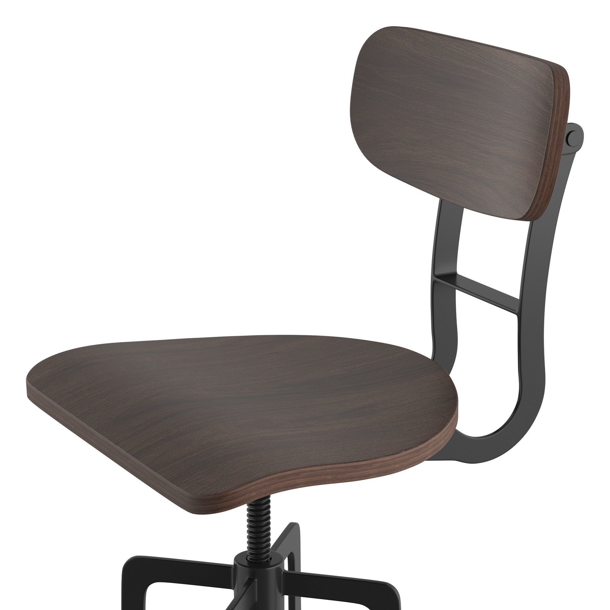 Retro Barstool RendezVousDeco Adjustable 66-85 cm 3D model_6