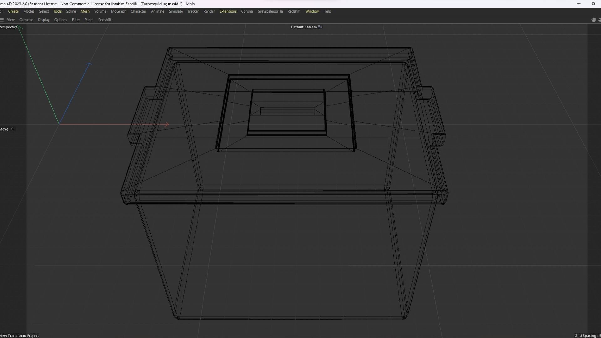 Ballot box with Scene 3D model_6