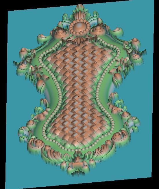 3d neoclassical door 3D print model_4