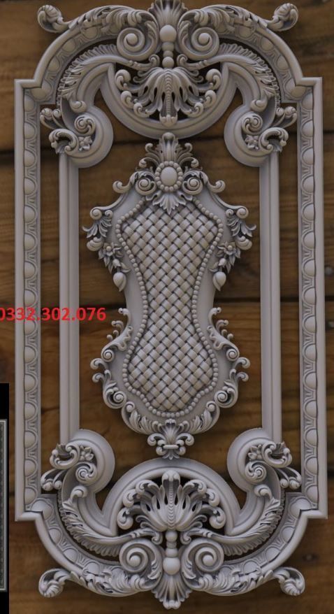 3d neoclassical door 3D print model_8