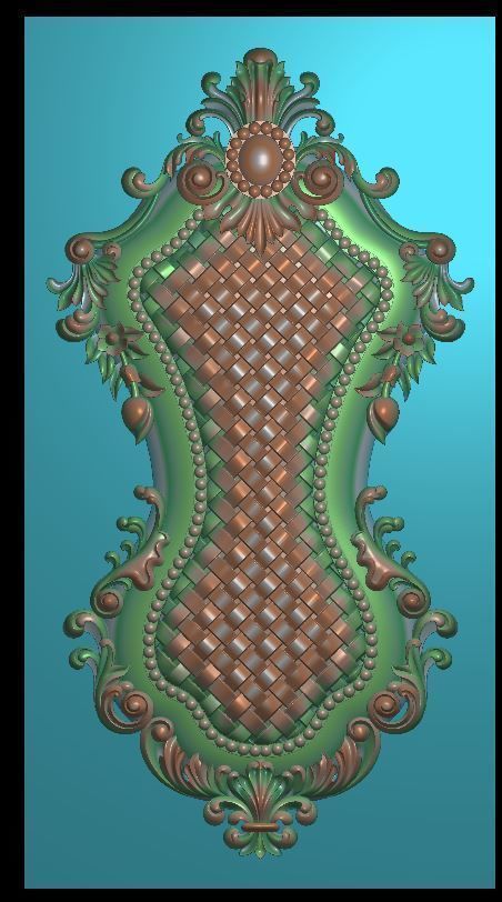 3d neoclassical door 3D print model_1