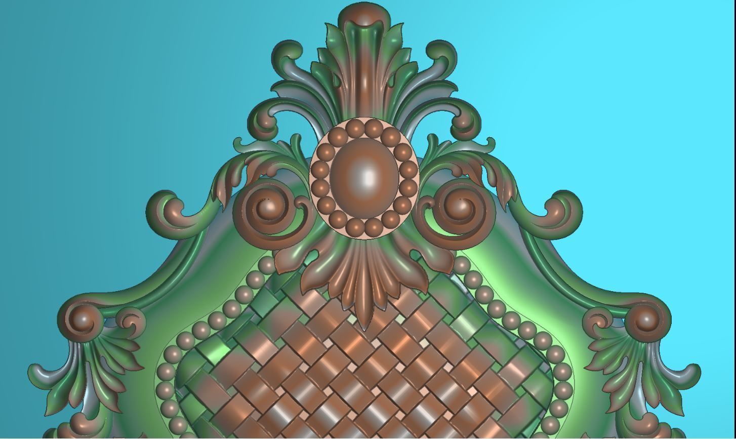 3d neoclassical door 3D print model_3