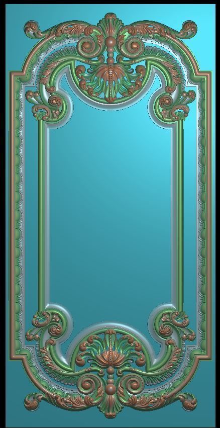 3d neoclassical door 3D print model_5