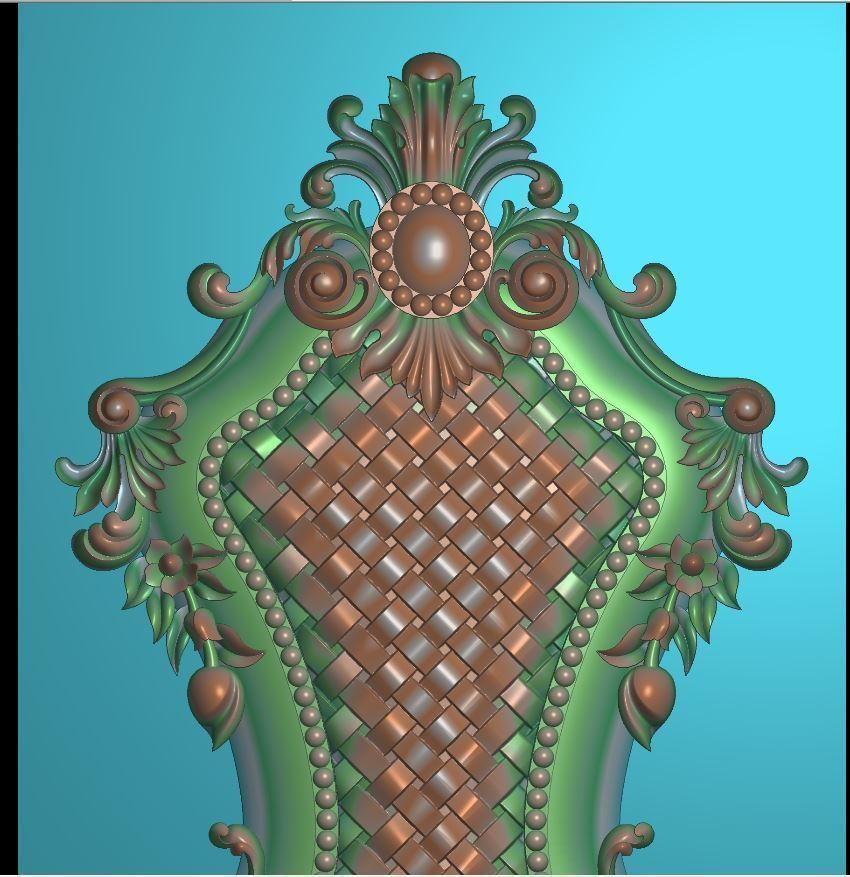 3d neoclassical door 3D print model_2