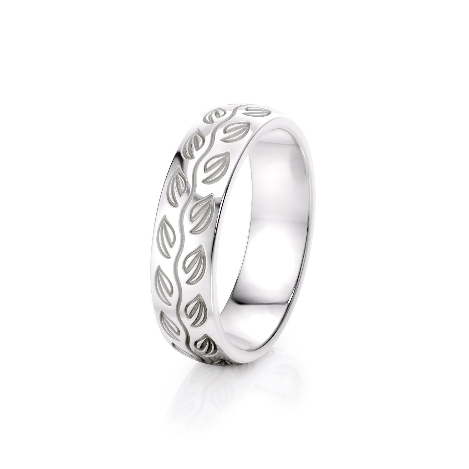 Flower pattern ring R 0344 printable 3d model 3D print model_7